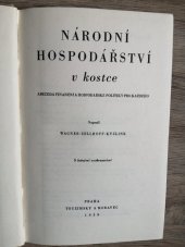 kniha Národní hospodářství v kostce abeceda finanční a hospodářské politiky pro každého, Toužimský & Moravec 1939