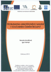 kniha Problematika mimořádného nadání v současném českém školství, Vysoká škola báňská - Technická univerzita Ostrava 2012