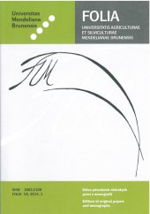 kniha Folia VII, 2014, 1 Vliv půdních pomocných látek na fyzikální a chemické vlastnosti půdy, Mendelova univerzita v Brně 2014