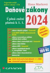 kniha Daňové zákony 2024 Úplná znění platná 5 1.1.2024, GRADA 2024