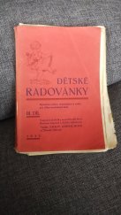 kniha Dětské radovánky III.díl Rytmická cvičení,dramatizace a scény pro dítky mateřských škol , Emilie Gudrichová 1933