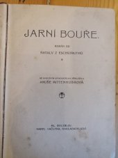 kniha Jarní bouře román, Karel Vačlena 1920