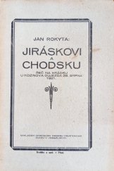 kniha Jiráskovi a Chodsku, Okres. odbor Osvět. svazu 1921