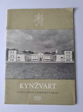 kniha Kynžvart státní zámek a památky v okolí, Sportovní a turistické nakladatelství 1961