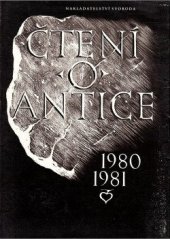 kniha Čtení o antice 1980/1981, Svoboda 1982