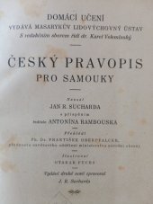 kniha Český pravopis pro samouky, Orbis 1926