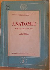 kniha Anatomie Učebnice pro zdravot. školy, SZdN 1960