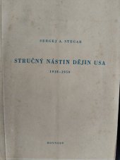 kniha Stručný nástin dějin USA (1918-1950), Rovnost 1951