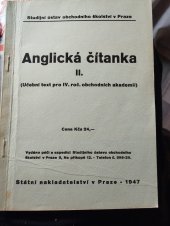 kniha Anglická čítanka II. [díl] (učební text pro IV. roč. obchodních akademií) ...., Státní nakladatelství 1947