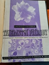 kniha Tajemství přírody Dvaadvacet pohádek uskutečněných přírodou vykládá, 80 mikrofotografiemi a mnoha obrázky Vratislava Hrachovce doložil Rudolf Pelíšek, Státní nakladatelství 1945