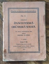 kniha Stručná živnostenská občanská nauka, Bohumil Svačina 1926