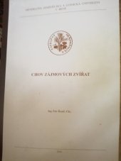 kniha Chov zájmových zvířat, Mendelova zemědělská a lesnická univerzita 2004