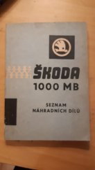 kniha Škoda 1000MB  Seznam náhradních dílů, ŠKODA 1964