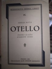 kniha Otello drama lyrické o čtyřech jednáních, Alois Wiesner 1930