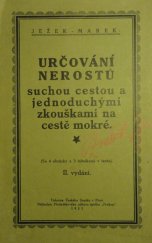 kniha Určování nerostů suchou cestou a jednoduchými zkouškami na cestě mokré, Přednáškový odbor spolku Prokop 1923