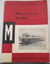kniha Motorový vůz M 240.0, Nadas 1967