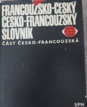 kniha Slovník česko-francouzský, SPN 1953