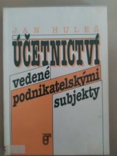 kniha Účetnictví vedené podnikatelskými subjekty, Prospektrum 1992