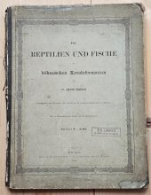 kniha Die Reptilien und Fische der böhmischen Kreideformation, A. Frič 1878