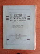 kniha Žena v příslovích různých národů, H.V. Wunsch 1908