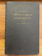 kniha Repetitorium dějin hudby, Nákladem Obecné Jednoty Cyrilské 1927