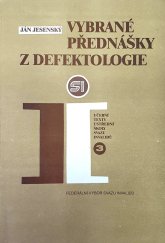 kniha Vybrané přednášky z defektologie, Horizont 1987