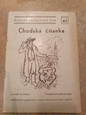 kniha Chodská čítanka Knihovna těsnopisných listů, První pražský spolek stenografů československých 1949