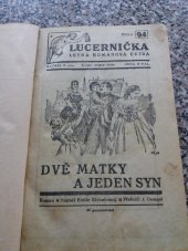 kniha Dvě matky a jeden syn, Lucerna 1931