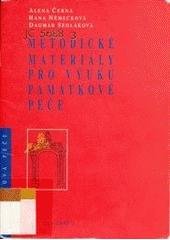 kniha Metodické materiály pro výuku památkové péče, Idea servis 2001