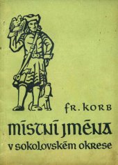 kniha Místní jména v sokolovském okrese, Kraj. nakl. 1957