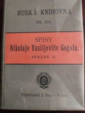 kniha Večery na dědince blízko Dikaňky a Revizor, J. Otto 1892