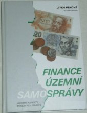 kniha Finance územní samosprávy územní aspekty veřejných financí, Victoria Publishing 1995