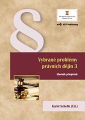 kniha Vybrané problémy právních dějin 3, Key Publishing 2014