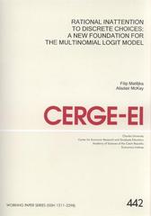 kniha Rational inattention to discrete choices: a new foundation for the multinomial logit model, CERGE-EI 2011