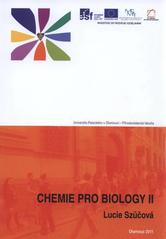 kniha Chemie pro biology II, Univerzita Palackého v Olomouci 2011