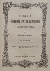 kniha Měkkýši třetihorních usazenin sladkovodních v severozápadních Čechách, František Řivnáč 1892