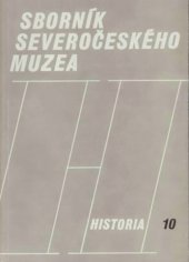 kniha Sborník Severočeského muzea. Historia 10, Severočeské nakladatelství 1991