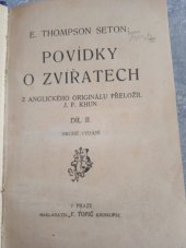 kniha Povídky o zvířatech. Díl 2, F. Topič 1922