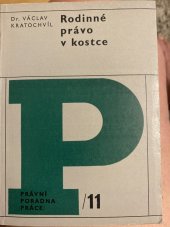 kniha Rodinné právo v kostce, Práce 1971