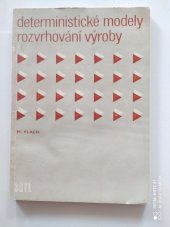 kniha Deterministické modely rozvrhování výroby, SNTL 1983