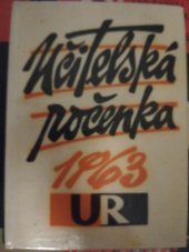 kniha Učitelská ročenka 1963, SPN 1962