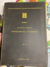 kniha Údržbářská technika. Díl II., Technickoekonomický výzkumný ústav hutního průmyslu 1986