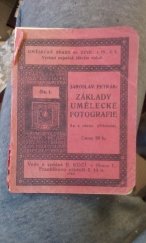 kniha Základy umělecké fotografie, B. Kočí 1916