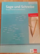 kniha Sage und Schreibe Ubungswortschatz Grundstufe Deutsch, Klett 2002