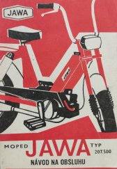 kniha Moped Jawa typ 207.500 návod na obsluhu a údržbu, ZVL Povážské strojárne, k.p. Považská Bystrica 1979