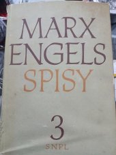 kniha Marx Engels spisy 3, SNPL 1958