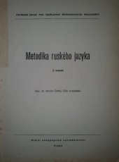 kniha Metodika ruského jazyka. Sv. 2, SPN 1982