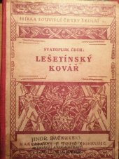 kniha Lešetínský kovář báseň, F. Topič 1929