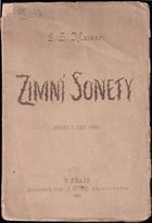 kniha Zimní sonety psány v zimě 1891, J. Otto 1892