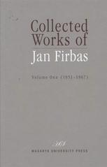 kniha Collected works of Jan Firbas, Masaryk University Press 2010